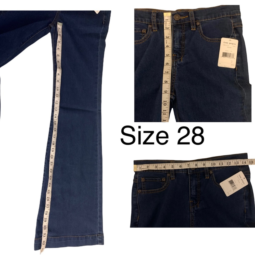 Free People Wide Leg Dallas Jeans. Size 27,28 - Picture 8 of 8